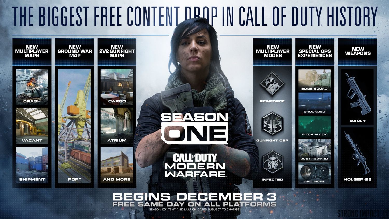 3 декабря в Call of Duty: Modern Warfare начнётся первый сезон сразу с семью новыми картами!